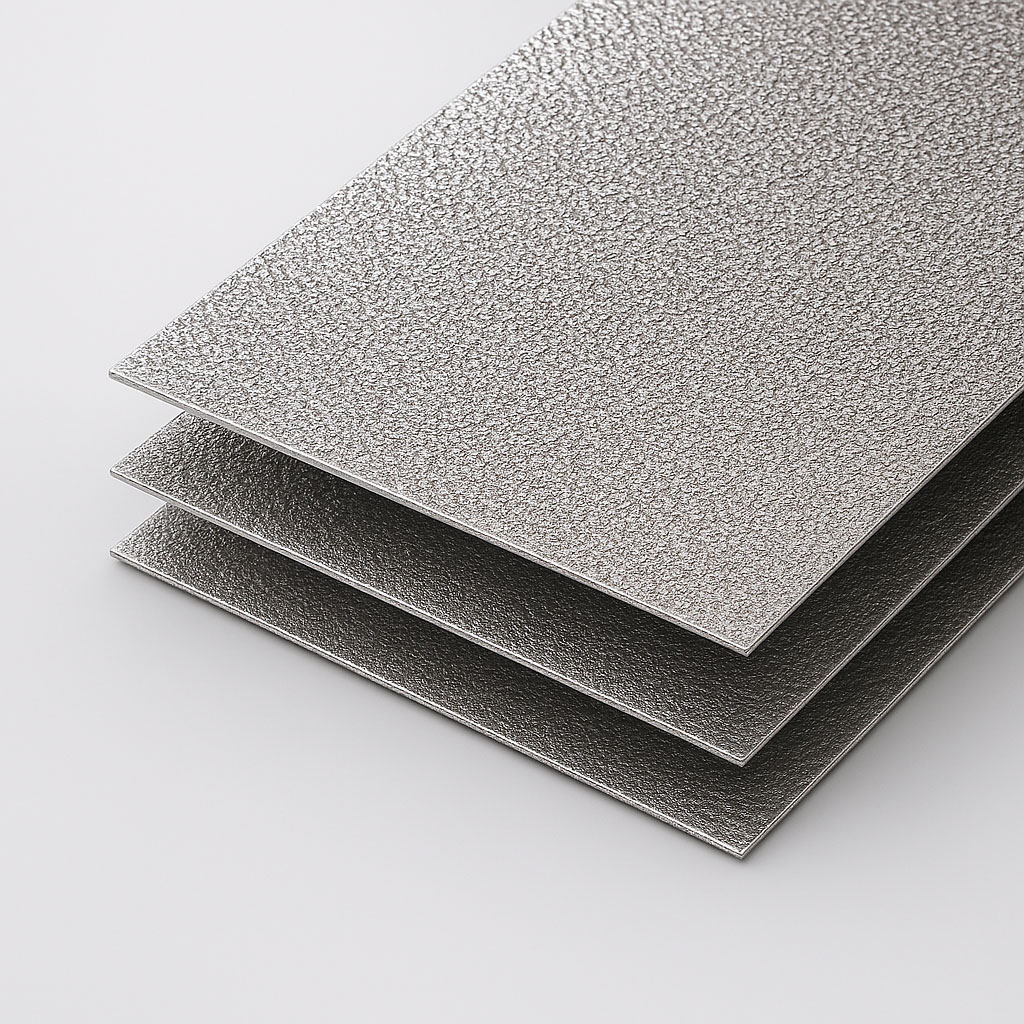 Alu Bleche stucco-dessiniert